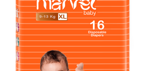 Marvel Baby Diaper  16pcs (9kg-13kg) -XL