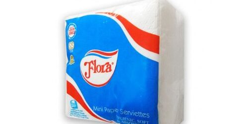 Flora Paper Serviettes -100pc